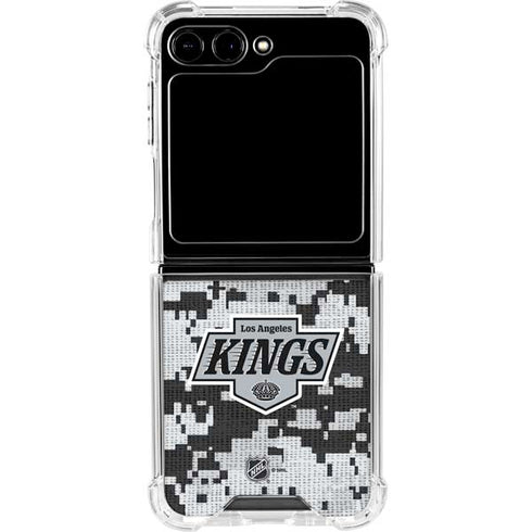 NHL Los Angeles Kings Camo Galaxy Z Flip6 Clear Case
